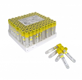 Вакуумные пробирки с активатором свертывания (тромбин) и разделительным гелем, 1,5 мл, 13х75 мм